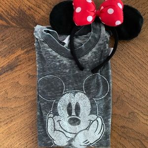 Acid wash Disney relaxed fit T (EARS NOT INCLUDED)